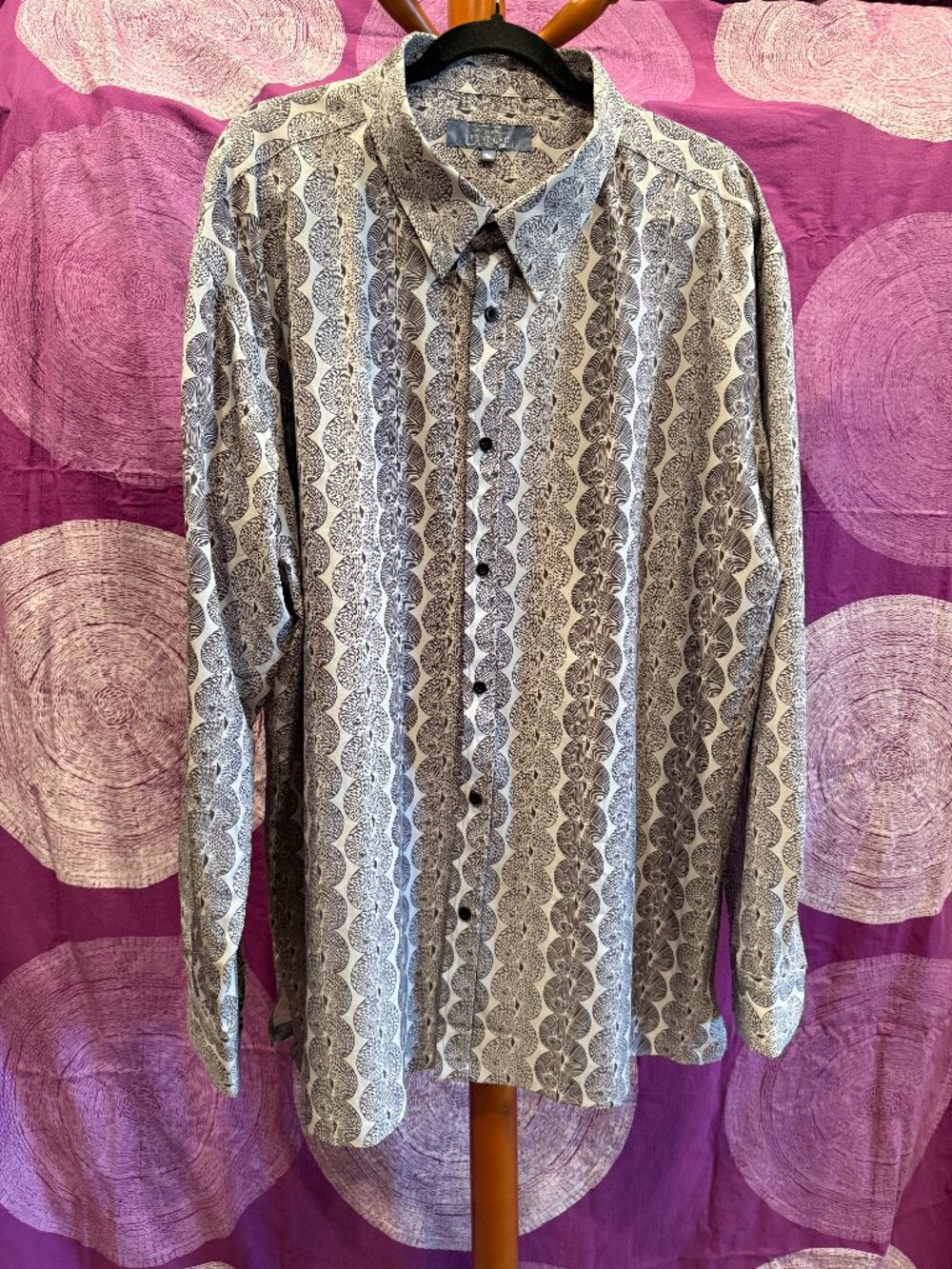 MANAOLA Men's Long Sleeve Button Down XXL Shirt
